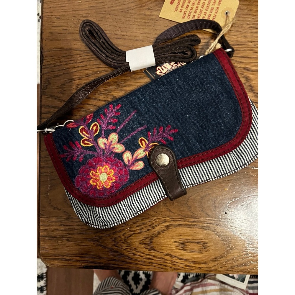 Lucky Brand Embroidered Small Boho Crossbody NWT